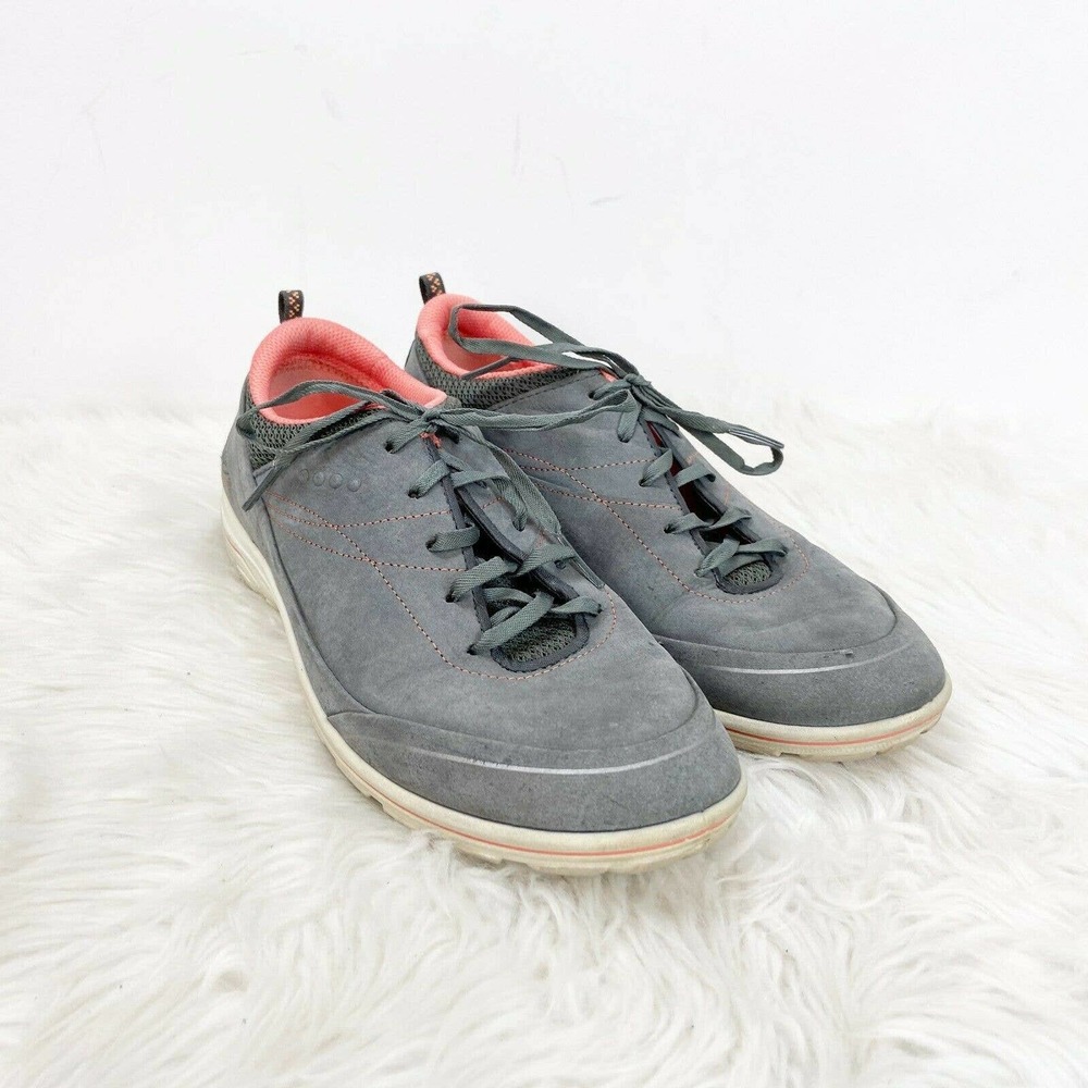 ☘️Ecco Gray Leather Lace-up Sneakers